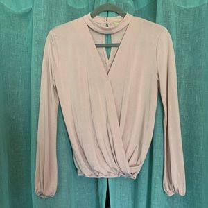 Blush pink blouse